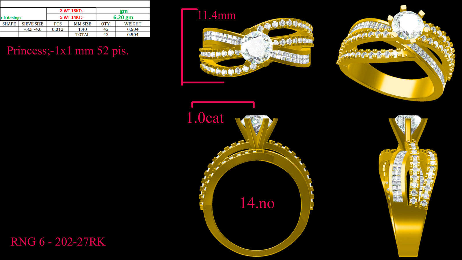 La DiaMantés | Eternal Embrace Crisscross Diamond Ring
